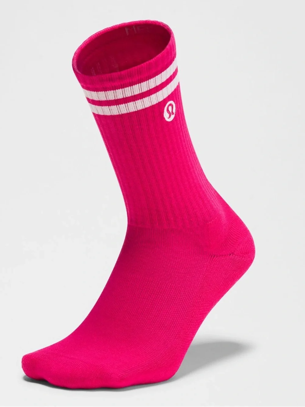 NWT Lululemon Athletica Daily Essential Crew Socks Calypso Pink Size S Unisex